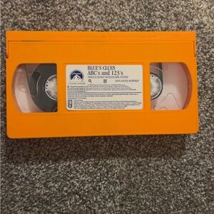 Blues Clues ABCs and 123s Orange VHS Tape